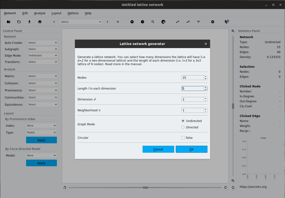 Lattice Network Generator